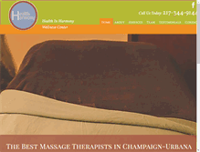 Tablet Screenshot of healthinharmony-cu.com